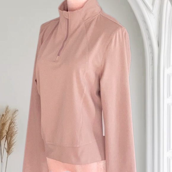 YogaLicious  Lux NWT Crosstrain Everyday Half Zip Jacket Color Antler XL - Picture 4 of 7